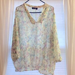 ANA pastel sheer blouse. Size 2xl/women’s.